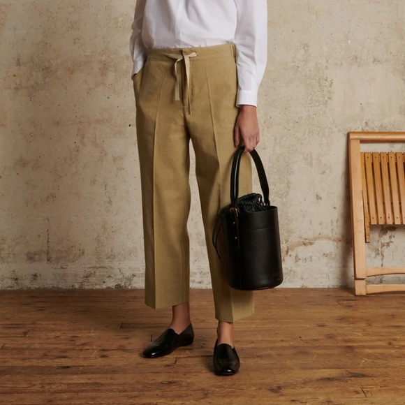 Soeur Olive Green Casual Pants - Picture 1 of 4